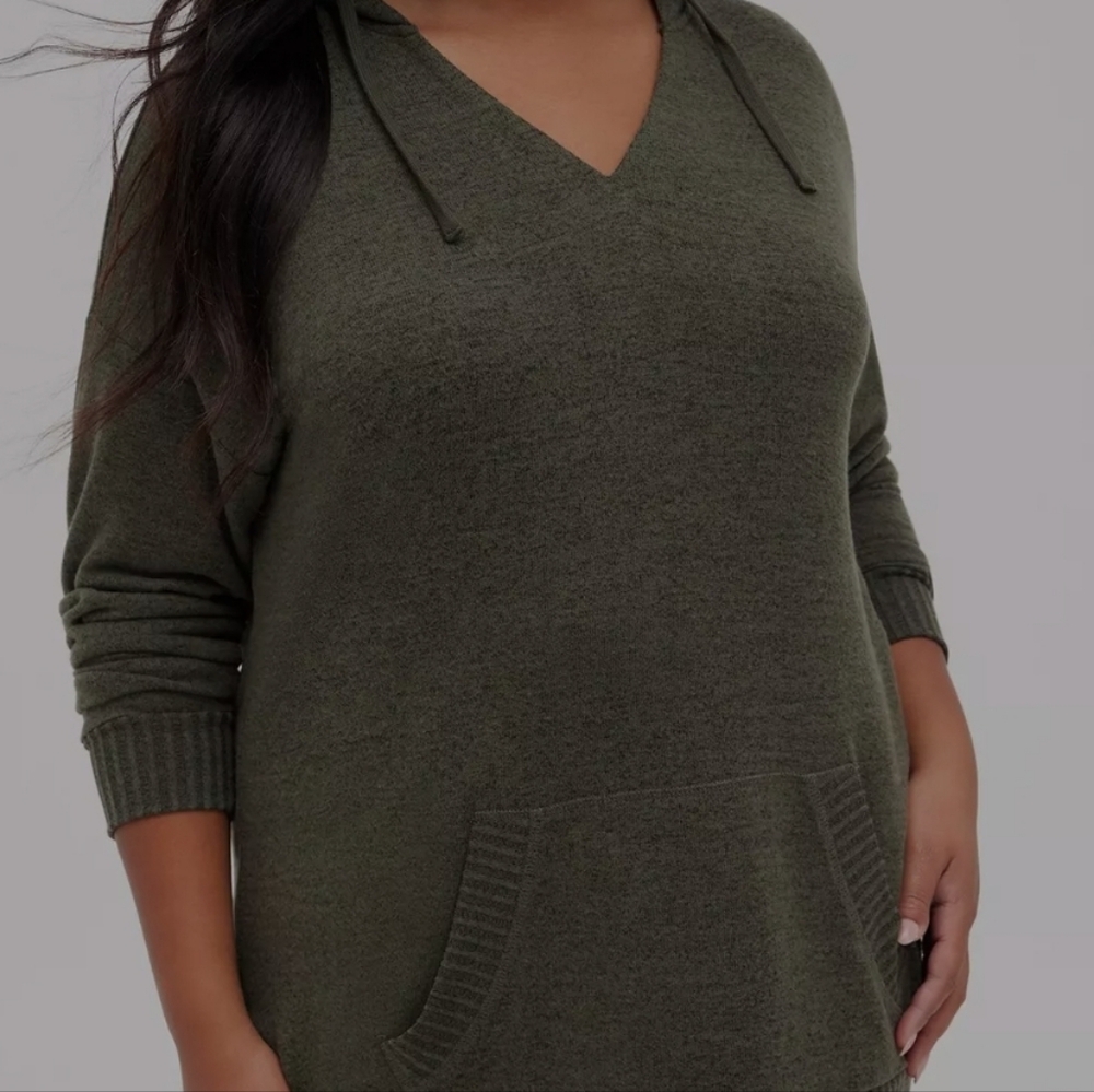 Torrid Relaxed Super Soft Tunic Hoodie